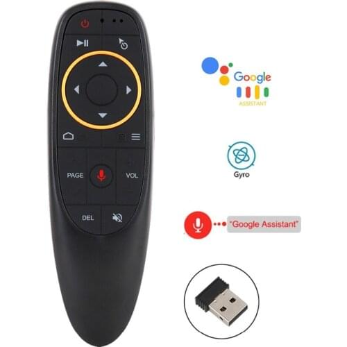 G10S Voice Remote Control 2.4G Wireless Air Mouse Gyroscope IR Learning for Android tv box HK1 H96 Max X96 mini