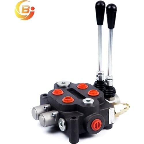 ZT-L20 2 Spool 25 GPM Double Acting Hydraulic Control Valve for Tractor Loader