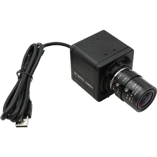 Global Shutter High Speed 120fps CS Mount Varifocal 2.8-12mm UVC Plug Play Driverless USB Camera with Mini Case