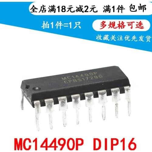 IC chip mc14490 mc14490pg mc14490p logic device in line DIP-16