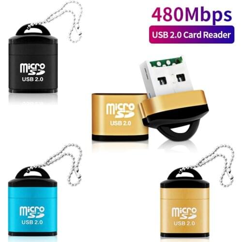 1/2PCS USB Micro SD/TF Card Reader Adapter USB 2.0 Mini Mobile Phone Memory Card Reader High Speed USB Adapter For Phone Laptop
