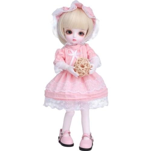 New products bjd doll sd doll 1/6dollOpenmouth Miu cute pink suit Articulation doll A wonderful surprise gift