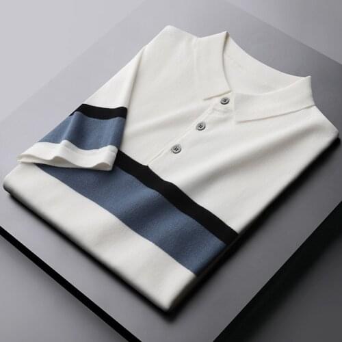 Мужские полосаты футболки Minglu China At AliExpress