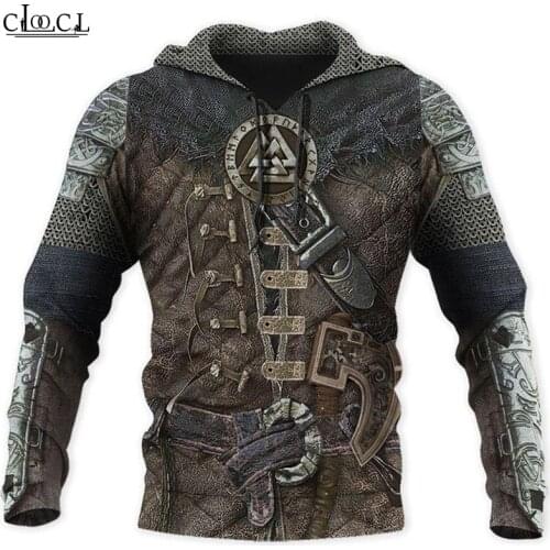 CLOOCL Newest Viking Warrior Armor 3D Printed Men Hoodies Sweatshirts Harajuku Fashion Autumn Casual Tops Drop Shipping