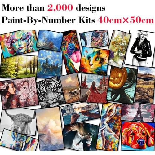 Mileelife Paintting By Numbers for Kids Adults DIY Beginner Oil Painting Kit Home Decoration