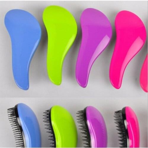 New Fashion Magic Detangling Handle Shower Anti-Static Hair Brush Angel Wings Comb Salon Styling Tamer Tool 100pcs