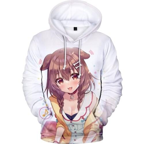 New HOLOLIVE VTuber Inugami Korone 3D Hoodie Fall Winer Suit Hoodies Sportswear Clothes Youthful Kawaii Japan Women/Men Hooded