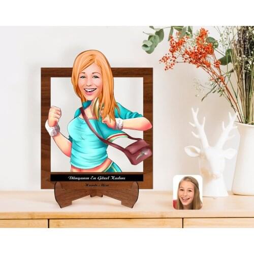 Personalized Custom Women Day The World 'S Most Beautiful Woman Caricature Of Wooden STANDING 3D Biblo-37
