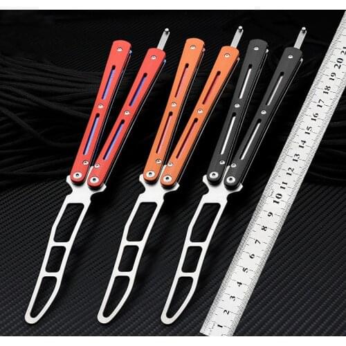 3 Colors Bearing 01 Trainer Knife 5Cr13 Blade G10 handle Outdoor Camping Hunting folding Knife EDC Pocket Free-swinging Knifes