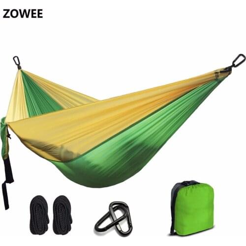 Ultralight Nylon Parachute Hammock Camping Survival Garden Hunting Leisure Hamac Travel Double Person Hamak Free shipping
