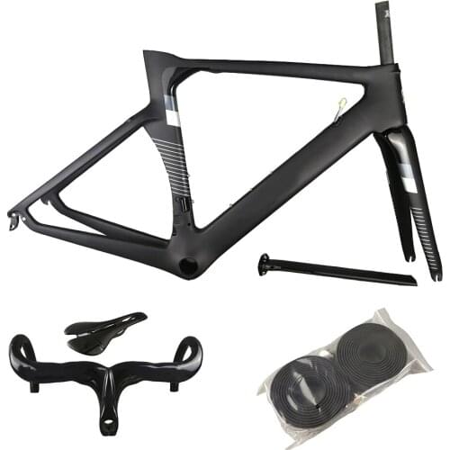 T1100 UD Glossy BoB Carbon Road Bike Frames Concept Frame Bicycle Frameset + Handlebar + Saddle + Water Bottle Cages C64 V3Rs