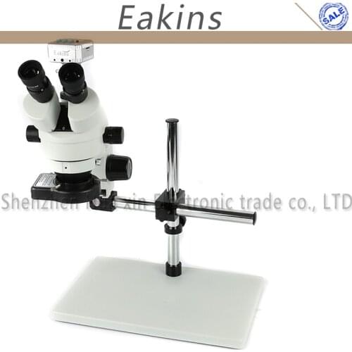 7X-45X Trinocular Stereo Microscope 20MP 1080P HDMI USB Video Eyepiece Camera+144 LED Light+Big Stand+Big Holder