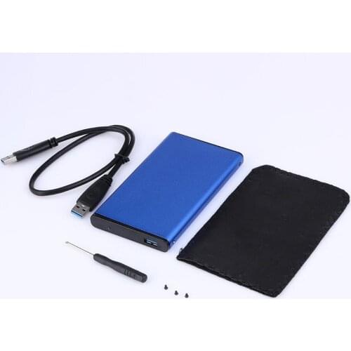 USB 3.0 SATA 2.5in Super Speed HDD External Hard Drive Enclosure Case SATA Hard Disk Drive Box For Windows 7/8/98 Universal
