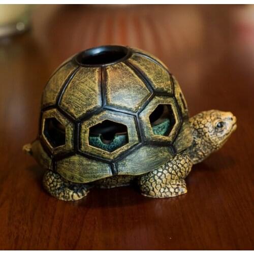 NEWYEARNEW Resin Tortoise Ashtrays Creative Cigarettes Ash Trays Business Boyfriend Gift Decoration Home Furnishing