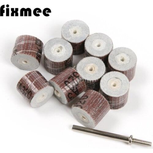 10Pcs Dremel Accessories 240-Grit Sanding Flap Disc Grinding Sanding Flap Wheels Brush Sand Rotary Tool 10 x 10x 3mm
