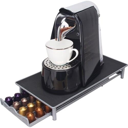 40 Cups Nespresso Coffee Pods Holder Rotating Rack Coffee Capsule Stand Dolce Gusto Capsules Storage Shelve Organization