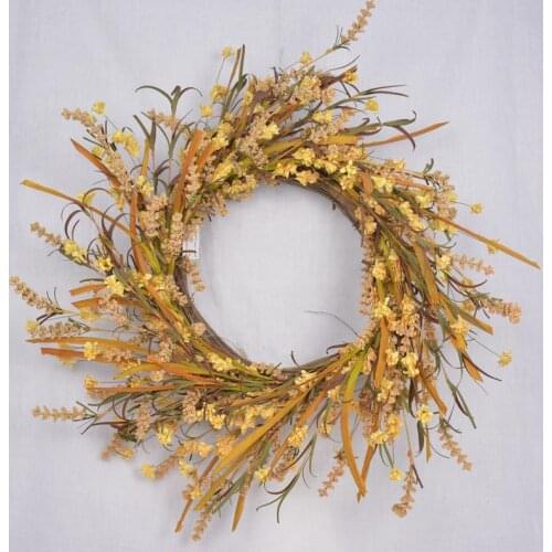 50cm Fall Harvest Festival Thanksgiving home ornaments door deco Wedding Decoration Christmas Wreath