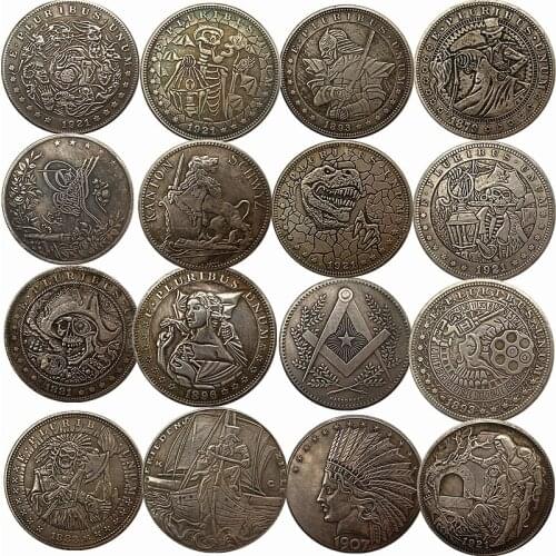 American Vagrant Coin Skull Pirate Commemorative Collectible Coin Gift Lucky Challenge Coin