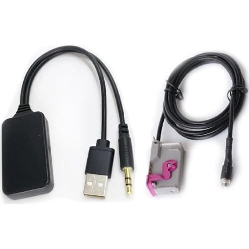 Biurlink Wireless Bluetooth AUX Adapter Aux Music Cable Audio Adapter For Audi A3 A4 A6 A8 TT R8 RNS-E 32Pin