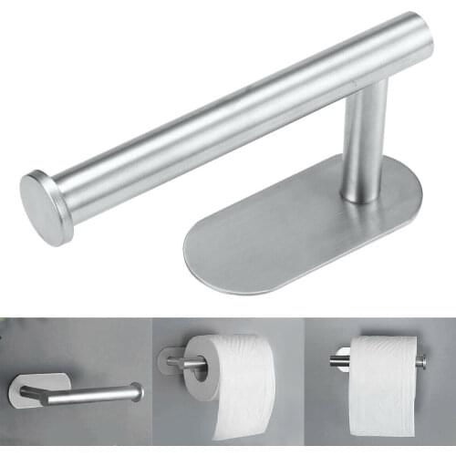 Toilet Paper Holder Wall Mounted Stainless Steel Bathroom Kitchen Roll Paper Rack Tissue Towel Accessories Rack Holders