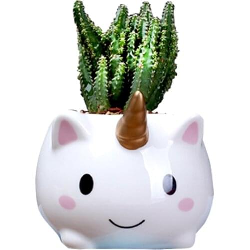 Unicorn Plant Pots, Cute Animal Shaped Cartoon Succulent Vase Flower Pots,Container,Home Decoration Planter Pots Home Decoration