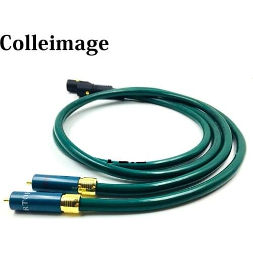 Colleimage Hi-end HIFI Pair FA-220 OCC RCA to XLR male Cable Audio Amplifier CD DVD player RCA interconnect