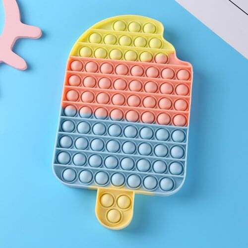 Push Bubble Fidget Toys Adult Stress Relief Sensory Toy Antistress Fidget Ice Cream Board Soft Squishy Bubble Antistress Toy#20