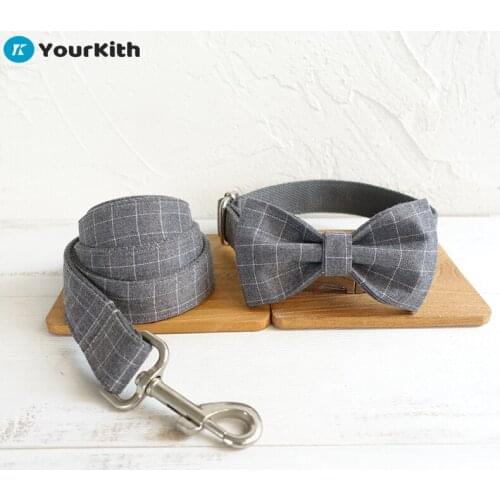 YourKith Customized Dog Collar Fashion Dogs Necklace Harness And Leash Set Pet Accessories Personalized Various Sizes Collar