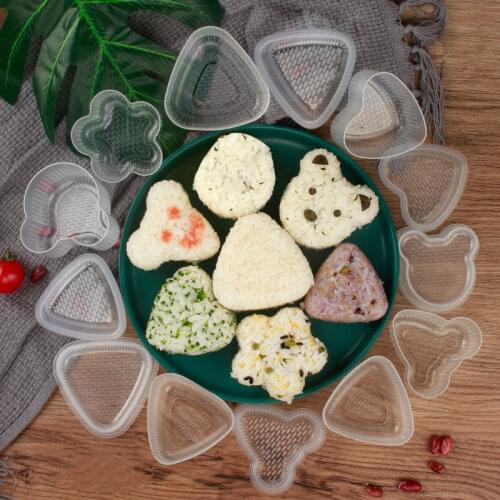 Kitchen Gadgets Onigiri Set for Sushi Rolls Sushi Mold Onigiri Rice Ball Bento Press Maker Mold DIY Tools Kitchen Accessories