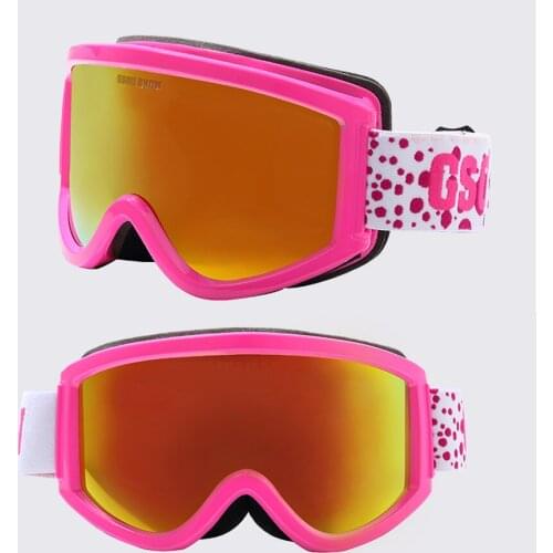 Gsou Snow Double Layer Large Spherical Lens Men Women Ski Goggles 100% UV Protection Anti-Fog Skiing Eyewear Myopia Snow Glasses