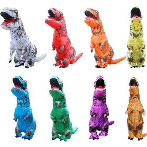 Dinosaur Inflatable Costume T-REX for Adult Cosplay Party Costume Halloween Costumes for Men Women Anime Fancy Dress Suit