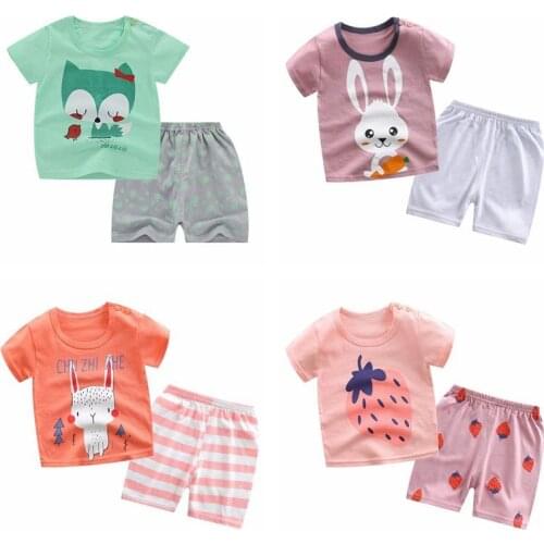 Toddler Girls Clothing Children Summer Boys Clothes Cartoon Kids Boy Clothing Set T-shirt+pants Roupas Infantis Menina
