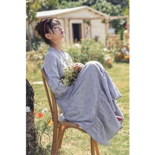 INMAN 2021 Spring New Arrival Dark Jacquard Long Sleeve Waisted Lace Pleats Elegant Sweet Womens Skirt