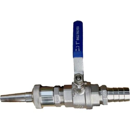 Water Gun Sprinkler Stainless Steel with Switch High Flow and High Pressure Irrigation Universal Direct Water Gun Sprinkler