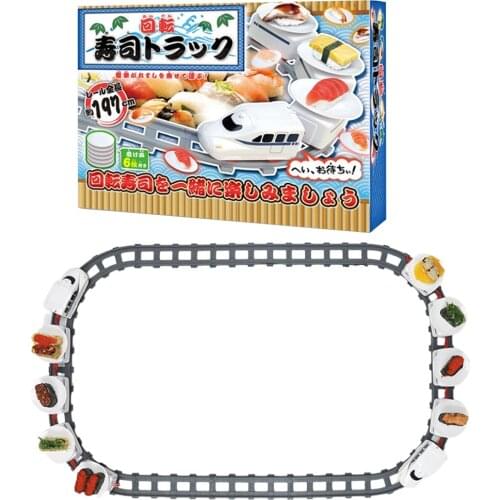 Sushi Train Rotary Sushi Toy Track Conveyor Belt Rotating Electric Revolving Sushi Toy Rail Train Set for Kids Role-Playing #20