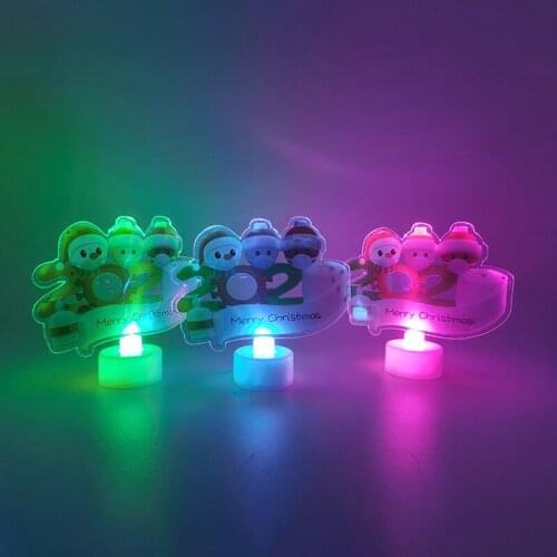 Santa Claus Christmas Colorful LED DIY Lights Decorative Diy Lights Christmas Tree Decor For Home Holiday Lighting Navidad