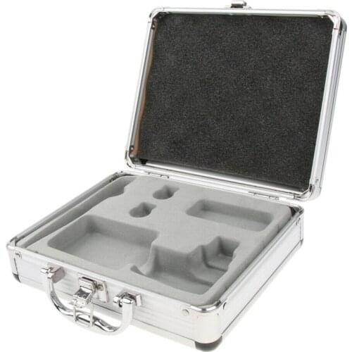 Silver Aluminum Alloy Tattoo Machine Gun Storage Box Case Tattooing Kits Microblading Permanent Makeup Accessories