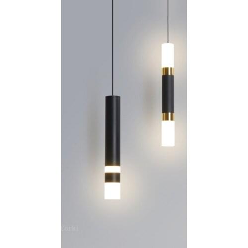 Modern Led Pendant Light Long Cable Dual light Sources Shine Up and Down Droplight Kitchen Hanging Lamp Dining Room Deco Fixture