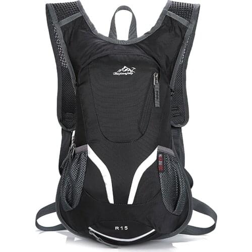 15L Outdoor Sport Cycling Run Water Bag Storage Hydration Pocket Backpack Ultralight Hiking Bike Riding Pack Bladder Knapsack