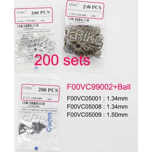 Sealing Rings F00VC99002 Diesel Injector Valve Repair Kits Steel Ball F00VC05001 F00VC05008 1.34mm F00VC05009 1.5mm for Bosch