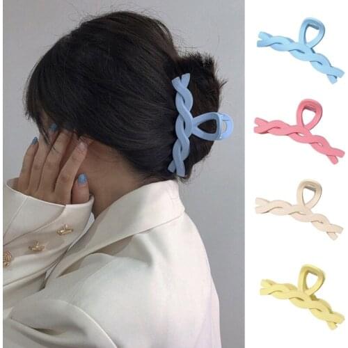 Hair Clip for Women Matte Candy Color Durable Barrettes Lovely Colorful French Design Non-Slip Fashion Accessories