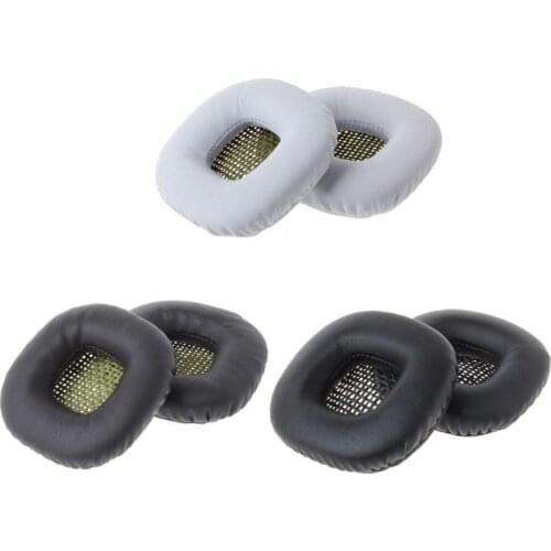 OOTDTY 1Pair Replacement Leather Sponge Ear Pads Earmuffs Cushion Protector for Marshall Major I II Headphone Headsets