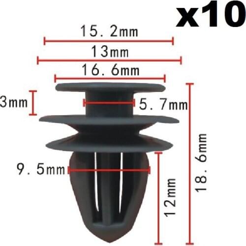 10x For Honda Accord,For Civic,Prelude,Odyssey & Del Sol Clips Front & Rear Door Trim Panel Retainer For Acura Integra & Legend