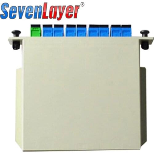 1x8 Differential Mini Blockless SC/UPC Connector Fiber Optic PLC Splitter FTTH SC/APC