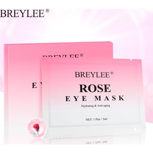 BREYLEE 8 Pair=16 Sticker Soft Rose Eye Mask Age Remove Aging Eye Dark Moisturizing hydration Anti Bag Wrink Serum Patches