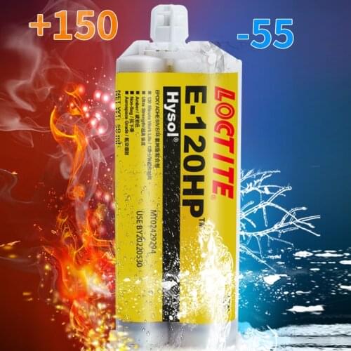 AB Epoxy Resin Glue Transparent High Temperature Resistant Glue Metal Rubber Jewelry Jade Plastic Stone Glue 50ml Loctite E60HP