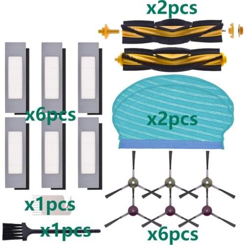 Hepa Filter Roller Main Side Brush Disposable Mop Cloth for Ecovacs Deebot OZMO 920 950 T5 Robot Vacuum Cleaner Kit Accessories