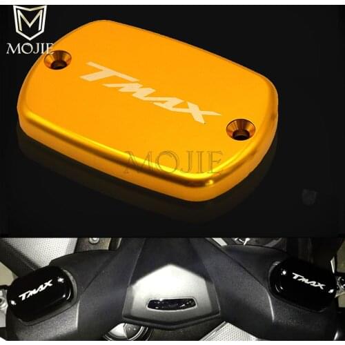 CNC Aluminum Motorcycle Brake Fluid Fuel Reservoir Tank Cap Cover For YAMAHA T-Max TMAX T MAX 530 XP530 XP 530 2012-2016