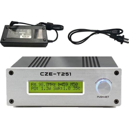 CZE-T251 0-25W Power Adjustable Professional FM Stereo Broadcast FM Transmitter