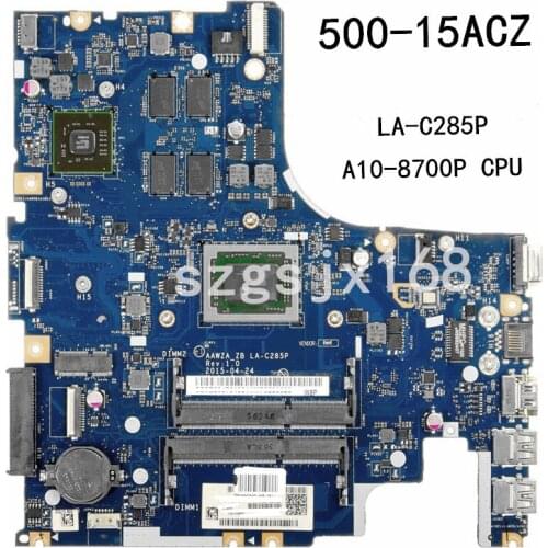 Suitable for lenovo 500-15ACZ laptop motherboard independent graphics card A8-8600P CPU LA-C285P motherboard full test free ship